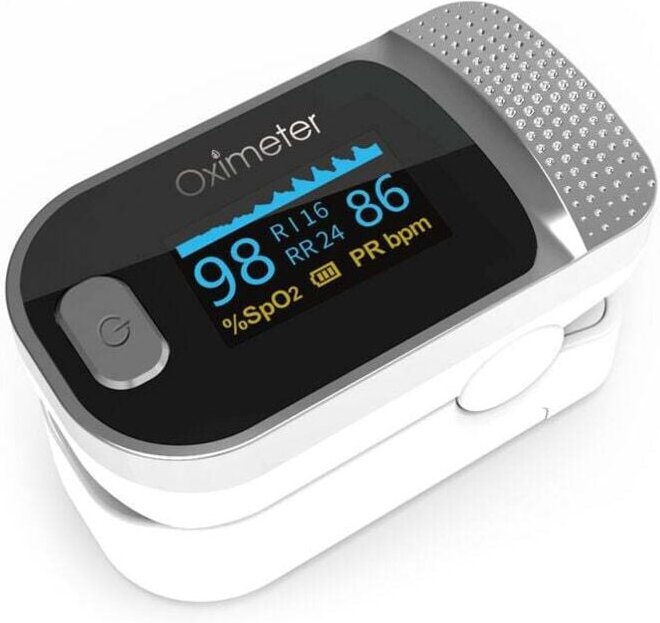 FDA-zugelassenes digitales Pulsoximeter zur Messung der Blutsauerstoffsättigung und der Pulsfrequenz, 59 x 30 x 29 mm, 4...