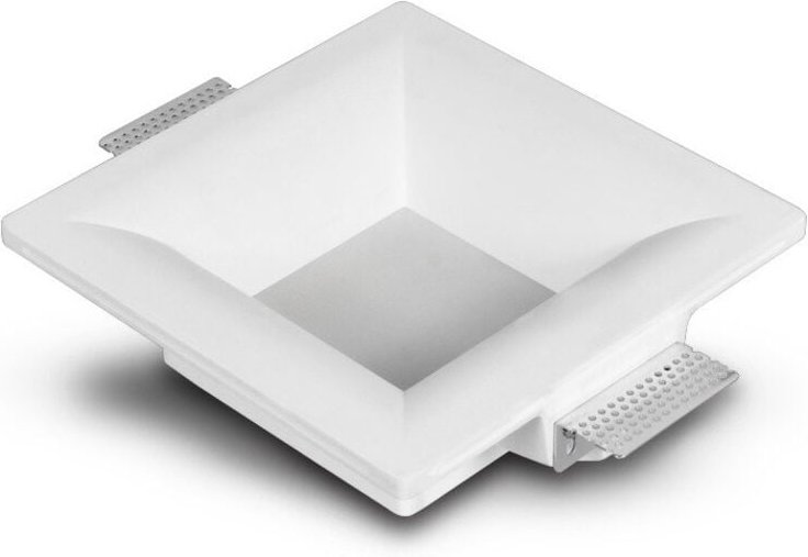 Efectoled - led Downlight Einbaustrahlerring für Gips/Gipsplatten Integration Eckig 9W Schnitt 223x223 mm UGR17 2700K Wa...