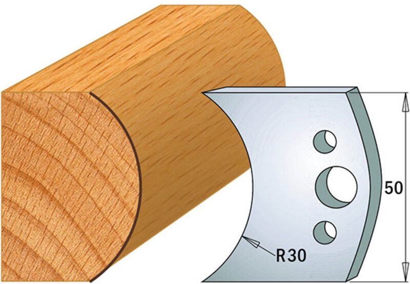 690.547 PAAR SP 50x4mm HALBRUNDE R30 MESSER