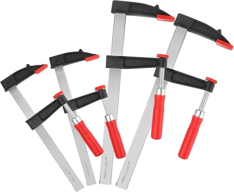 Schnellspanner 4 Stück, Spannbreite 300 mm und 200 mm F-förmige Zwingen für Holzbearbeitung, Metallbearbeitung und Heimw...