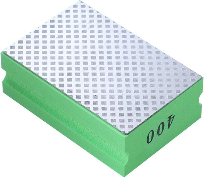 Diamant-Handschleifblock, Diamant-Polier-Handpads, zum Polieren von Stein, Glas, Fliesen, Körnung 400