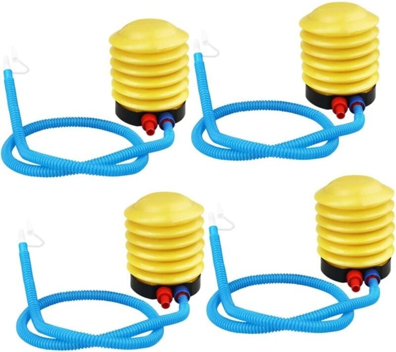 À Pied pour Matelas Gonflables 4 Pièces Mini Pompe Gonflable Soufflet en Plastique sans Batterie Facile À Utiliser pour ...
