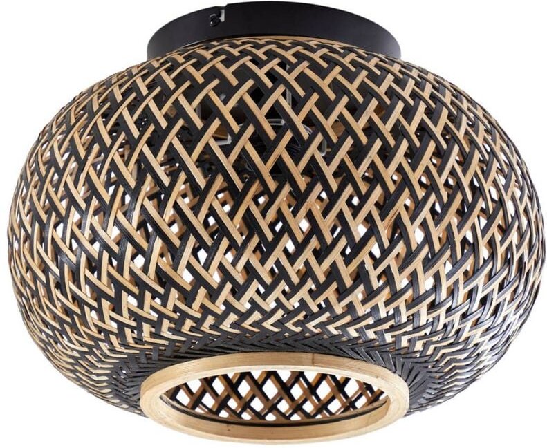 Thumbnail - Lindby - Deckenlampe 'Nerys' aus Holz für Wohnzimmer & Esszimmer von