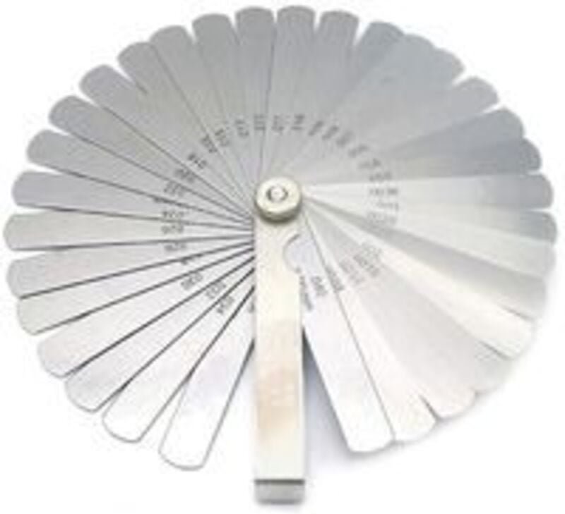 Ersandy - Dickenmessgeräte, 32 Klingen, Stahldickenmessgerät, metrisches Dickenmessgerät, imperial, zum Messen der Schli...