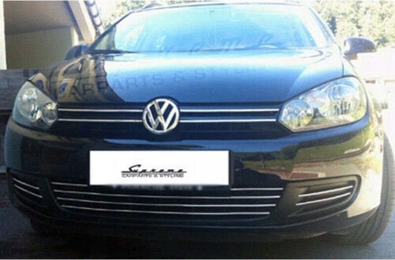 Vw Golf Vi 6 - Chrom-Grillstreifen Ohne Halogene