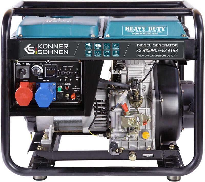 Könner&söhnen - KS9100HDE-1/3 atsr Stromerzeuger Stromgenerator Diesel Notstromaggregat 6.5 kW