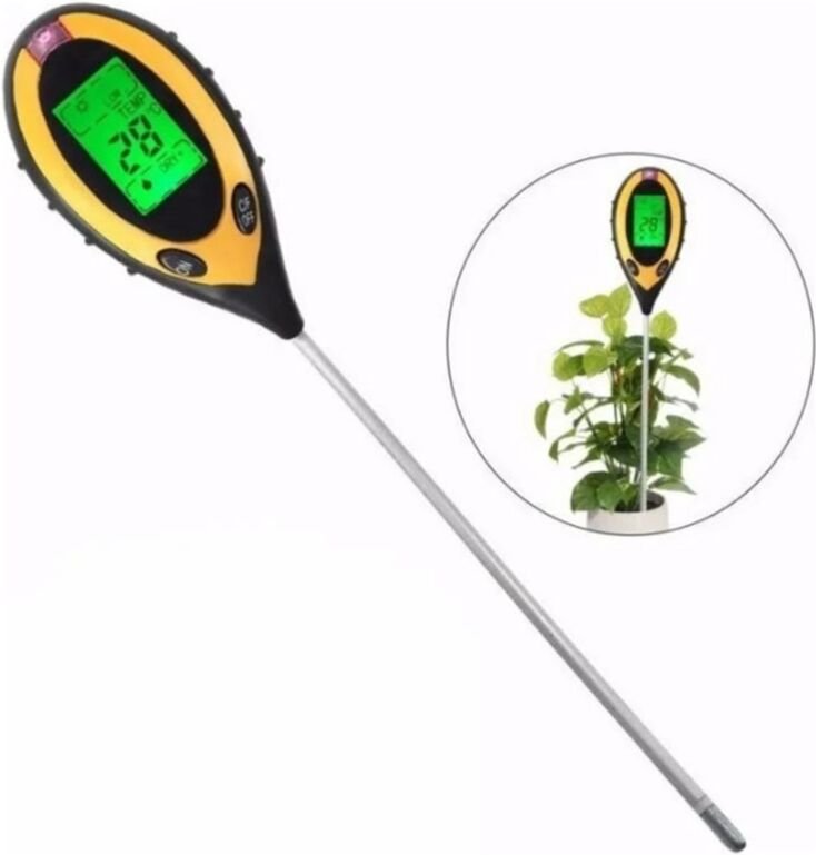 LCD-Bodentester, automatische Abschaltung, empfindliche Sonde, Bodenfeuchtigkeit, Temperatur, PH-Feuchtigkeitsmessgerät,...