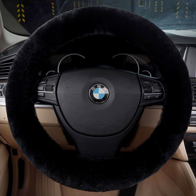 Lenkradbezug aus Wolle, Lenkradschutz aus 100 % Wolle, Autolenkradbezug, Winterzubehör für Autos