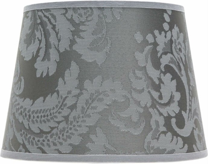 Kleiner Lampenschirm für Tischleuchte Stoff in Silber