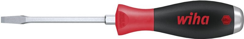 Wiha - Schraubendreher SoftFinish® Schlitz mit durchgehender Sechskantklinge und massiver Stahlkappe 5,5 mm x 100 mm (03...