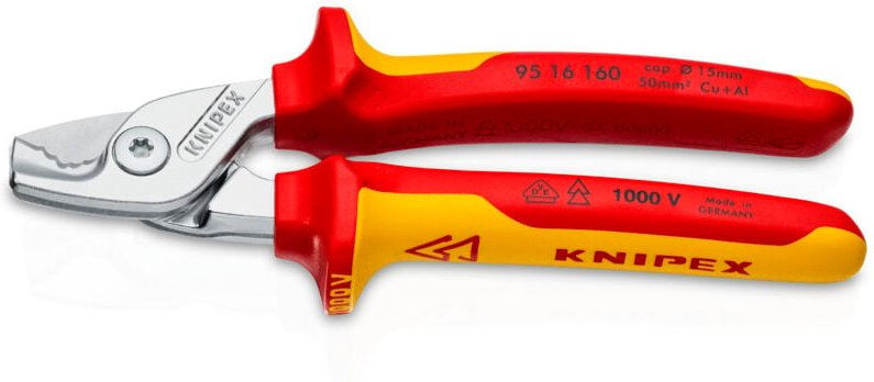 Knipex - Kabelschere 160x60x28mm 9516160SB