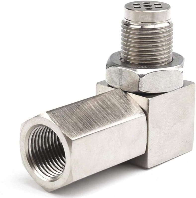 Sauerstoffsensor-Extender, 90°-Sauerstoffsensor-Konverter für Automotor-Abgassysteme M18 x1,5, Lambdasonde