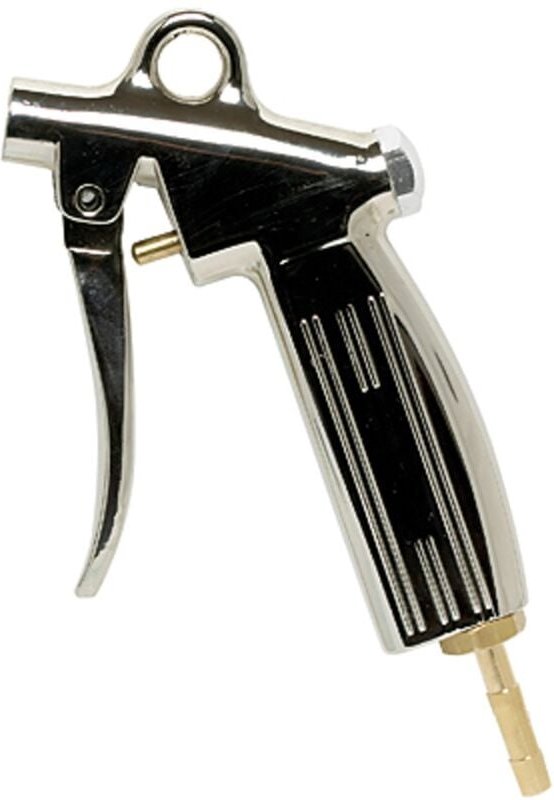 Blaspistole ohne Düse, Alu-Druckguss vernickelt, Tülle lw 6 - Riegler