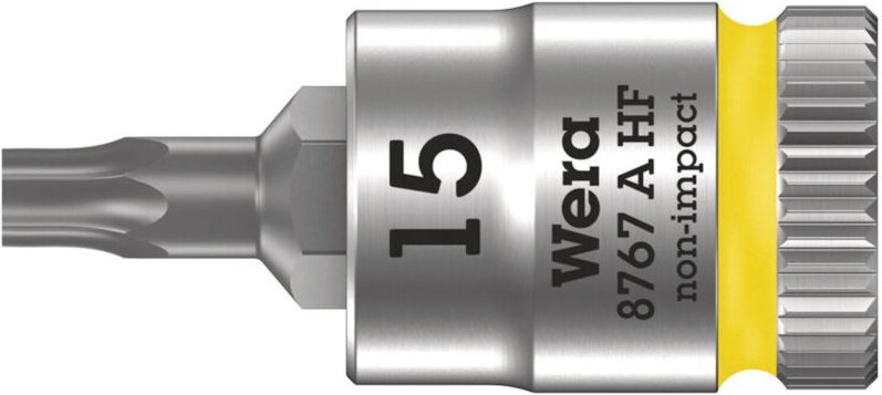 Wera Steckschlüsseleinsatz 8767 A HF TORX 1/4" T15 Länge 28 mm - 5003363001