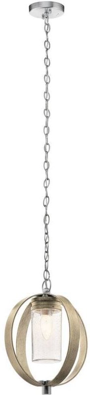 Elstead Kichler Grand Outdoor-Pendel-Deckenleuchte Distressed Antique Grey, IP44