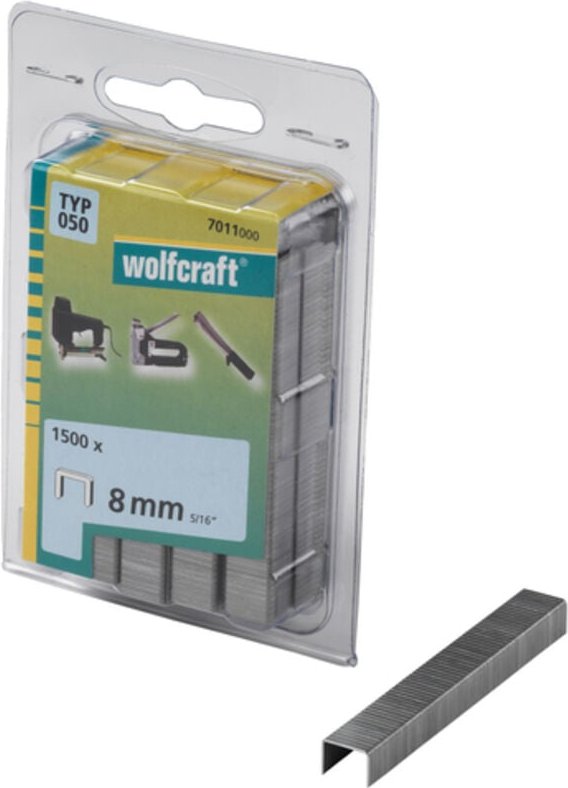 Wolfcraft - 1000 Klammern br,harter Stahl Typ50 10mm - 7012000