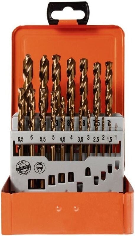 Projahn Bohrerkassette HSS-Co 19-tlg., Typ N, 1-10/0,5 mm BASIC