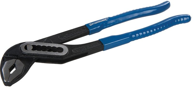 Silverline - Wasserpumpenzange, schlanke Ausführung Länge: 300 mm Backenöffnung: 50 mm