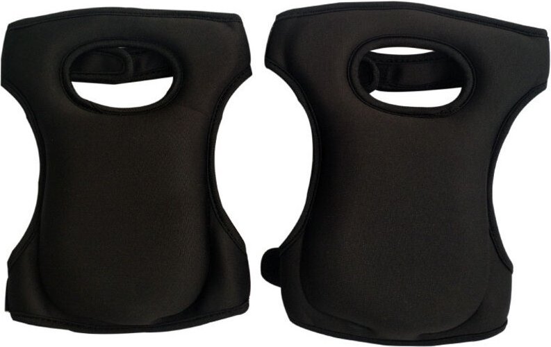 1 paire de genouillères de jardinage, avec protection élastique en éponge, genouillères de jardinage d'extérieur (noires...