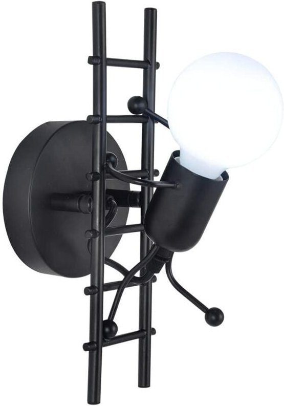 Goeco - Kreative Humanoid Wandlampe Innen Moderne Wandleuchte Kunst Deco E27 für Schlafzimmer, Kinderzimmer, Flur, Resta...