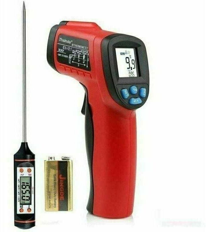 Thumbnail - Infrarot-Thermometer, Laser-Thermometer, 【Industriethermometer】 Berührungsloses Thermometer, 【Industriethermometer】, 【Ni...