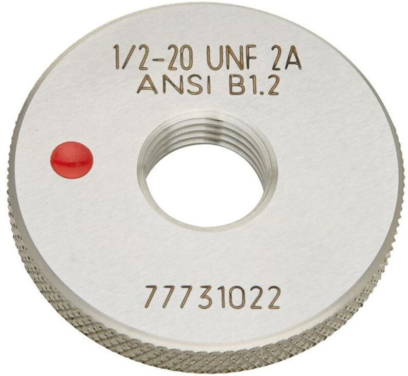 Gewindelehrring UNF 1/2 Zollx20 Ausschusslehrring Tol.2A BOSS
