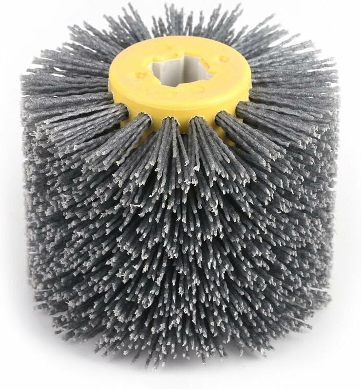 Schleif- und Polierbürste, Drahtziehscheibe, Stapelscheibe, Polierscheibe, Polierpads, Scheiben 100 x 120 mm, 120er-Sche...