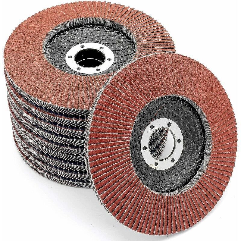 Scheibenfächer │ Braun │ Ø 125 mm │ Körnung 120 │ Standard │ Schleifscheiben │ Lamellenscheiben (10 Stück)