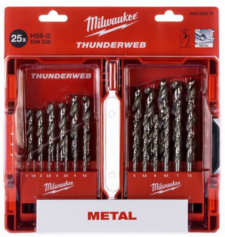 HSS-G Thunderweb Metallbohrer-Kassette 25-tlg.