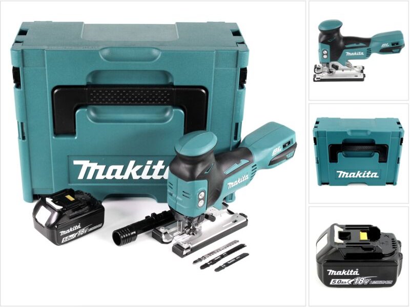 Makita DJV 181 T1J Akku Pendelhubstichsäge 18V Brushless + 1x Akku 5,0Ah + Makpac - ohne Ladegerät