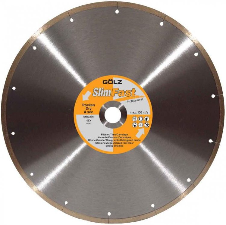 GOLZ SlimFast Premium Feinsteinzeugscheibe - Ø350 mm - 04978060351