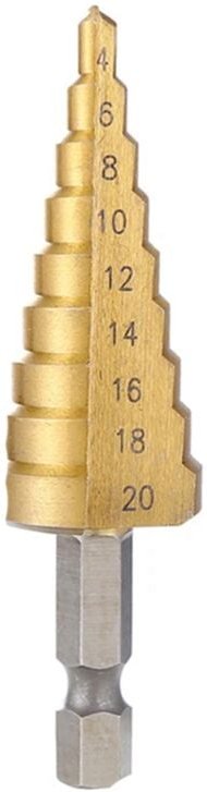 Tlily - 4-20mm hss Gerade Nut Schritt Bohrer Bit Holz Metall Loch Cutter Core Pagode