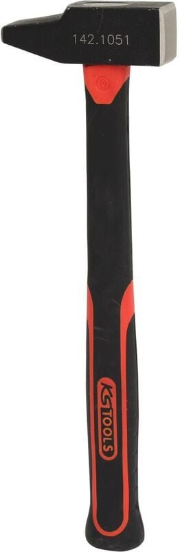 Schlosserhammer, Fiberglasstiel, französische Form, 400g