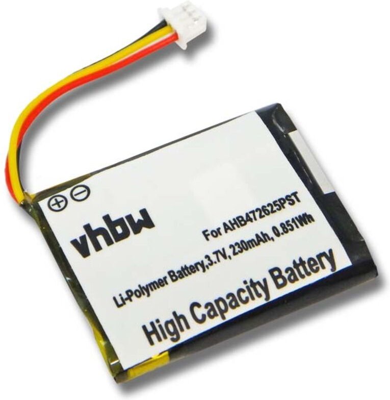 Vhbw - 1x Akku kompatibel mit Logitech H800 Wireless Headset Kopfhörer (230 mAh, 3,7 v, Li-Polymer) - Ersatz für 533-000...