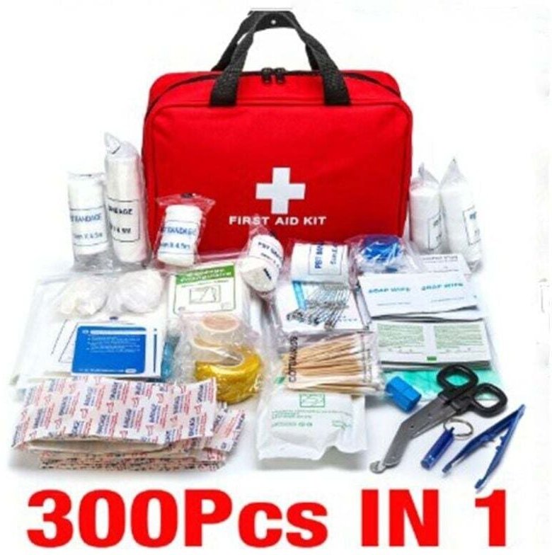 XVX - 300-teiliges komplettes Erste-Hilfe-Set, Notfalltasche für SOS-Erste-Hilfe-Set