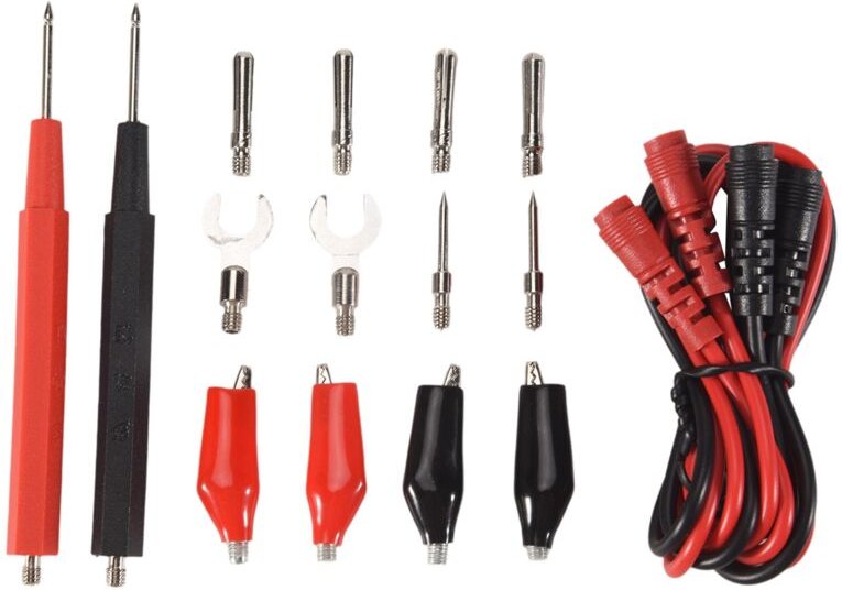 Tlily - 16 StüCke Multimeter PrüFspitze PrüFleitungen Kit Ersetzen TestdräHte Sonden für Digital Krokodil Klemmen u Typ ...