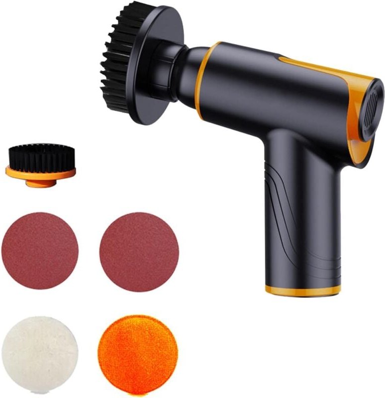 Ersandy - Mini-Akku-Autopolierer, wiederaufladbare Poliermaschine, 100 w, 1800 U/min, tragbare multifunktionale Polierma...