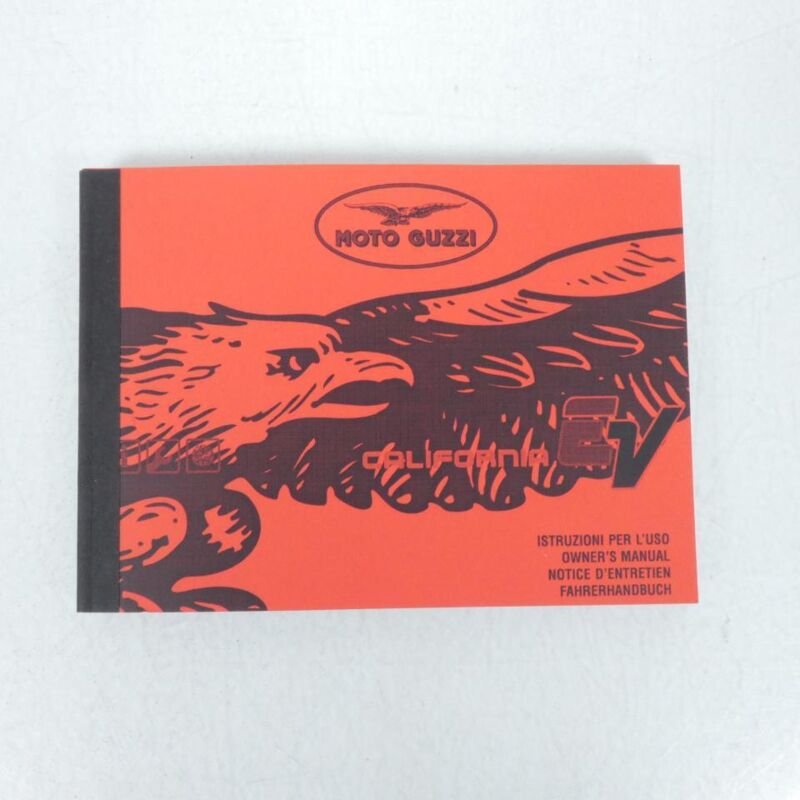 manuel entretien pour moto guzzi 1100 california ev touring