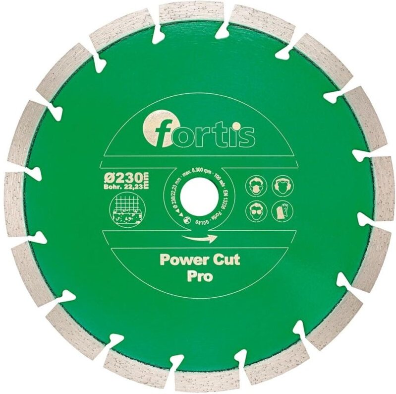 FP - Diamant-Trennscheibe Power Cut Pro ø 180 mm lasersegmentiert 12 mm Bohrung 22,2