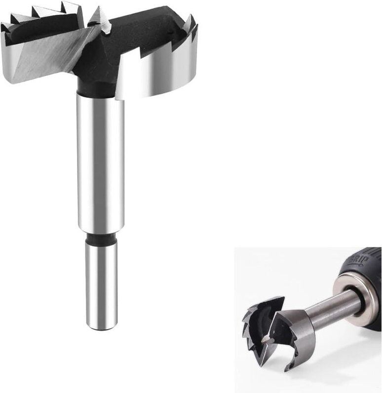 Bluedeer - Forstner-Bit, 60 mm, Forstnerbohrer 60 mm für Holz, Rundschaftbohrer