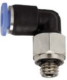 Riegler - L-Steckverschraubung »Blaue Serie« mini, drehbar, M7