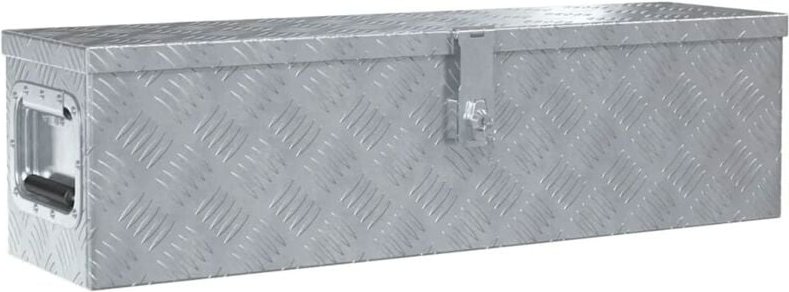Aluminiumkiste 80,5×22×22 cm Silbern Vidaxl