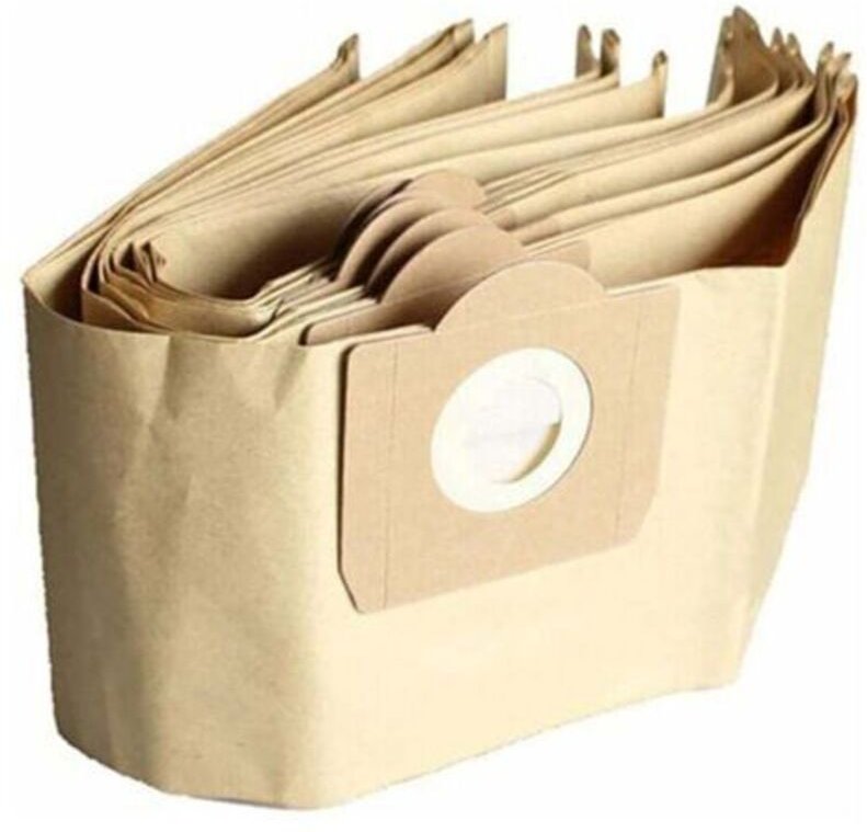 Sac Aspirateur Karcher WD3, Lot de 5 Sacs droits Aspirateur pour Karcher WD3, WD 3 Premium, WD3200, WD3500P, A2204, A220...