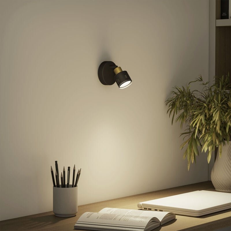 Philips Niall 8720169300071 Deckenstrahler GU10 Schwarz, Gold