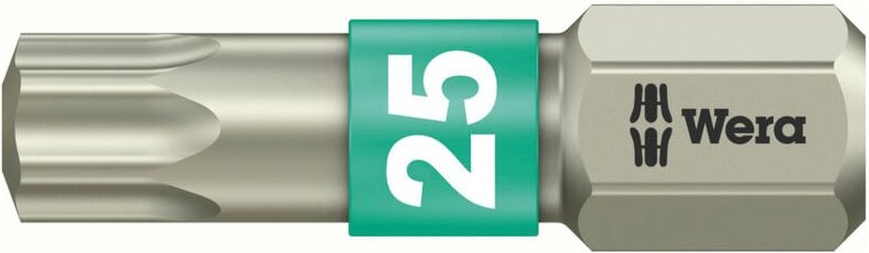 Bit rostfrei 1/4 din 3126 C6,3 T25x25mm Wera