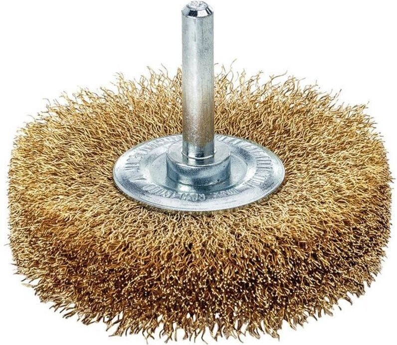 Thumbnail - Rundbürste Ø 50 mm Drahtstärke 0,2 mm Messing 10 mm 15000 min-¹