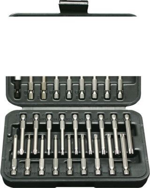 Bit-Box 36-teilig, 6,3 / 1/4', für Elektroschrauber, Länge 75mm, Bit-Set - Projahn