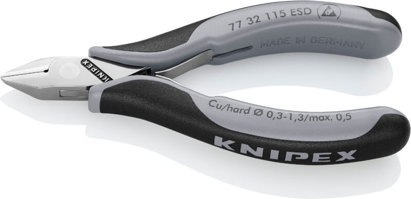 77 32 115 esd esd Seitenschneider mit Facette 115 mm - Knipex