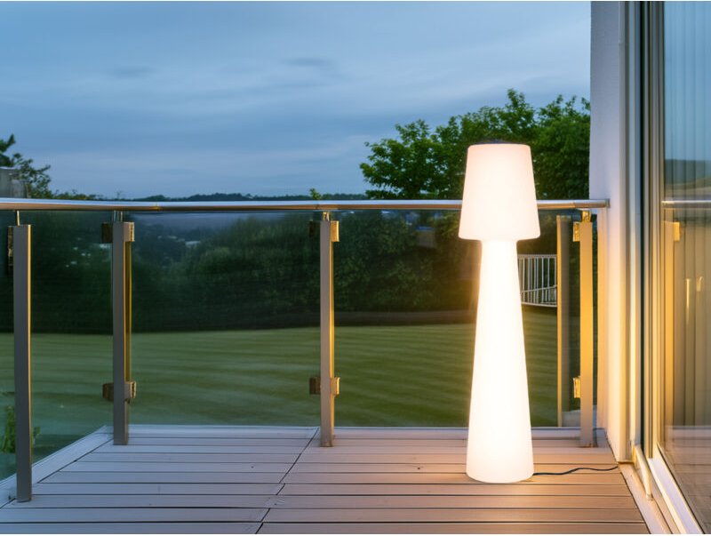 Smartwares - led Außen-Stehleuchte IDE-60070 weiß 110 cm tw Außenleuchte Stehlampe