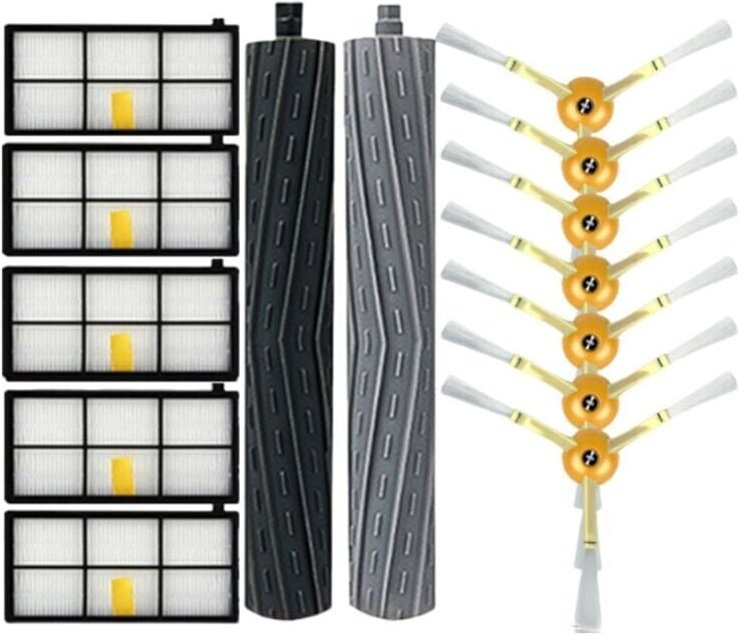 Thumbnail - IRobot Roomba Ersatzteile für Roomba 800 900 960 980 890 805 880 Serie Zubehör, 5 Roomba Filter, 7 Roomba Ersatzbürsten,...